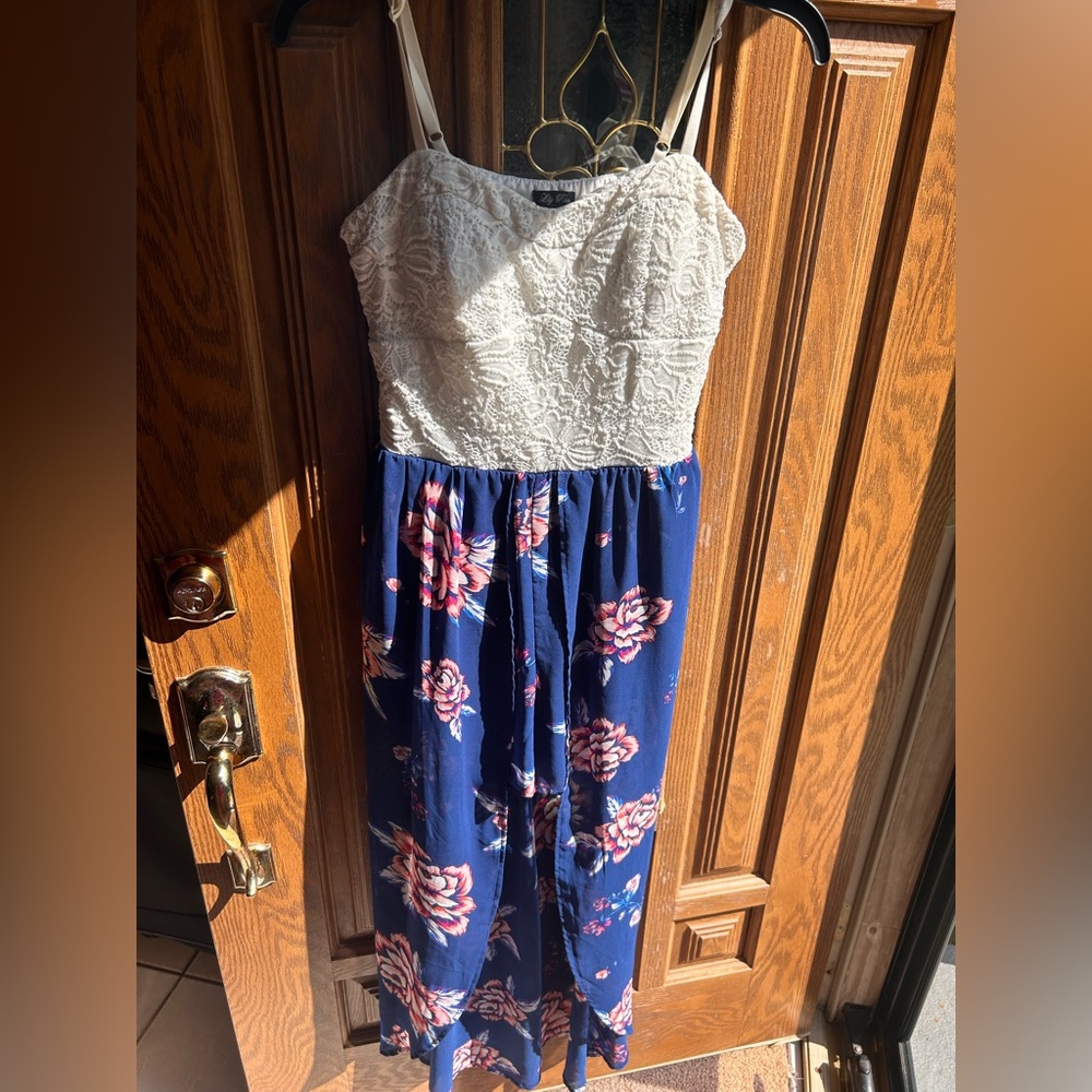 Floral romper-dress